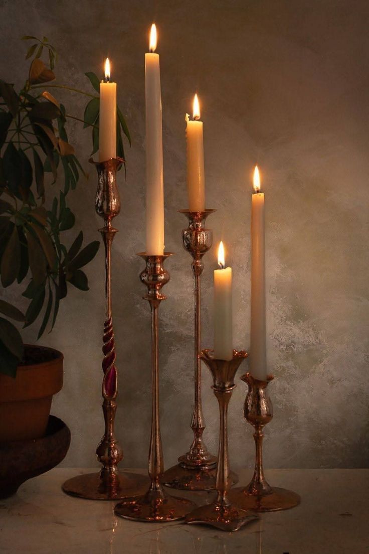 Sculpted Brass & Candlelight